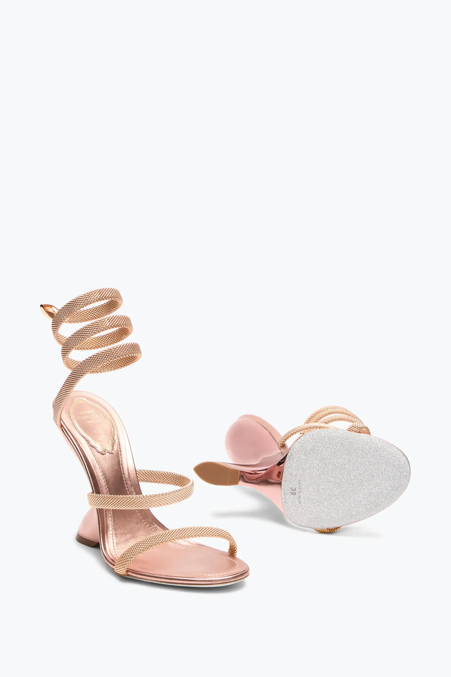 Sandali^Rene Caovilla SANDALO TRIGOLD SYMPHONY ORO 105 Rosa