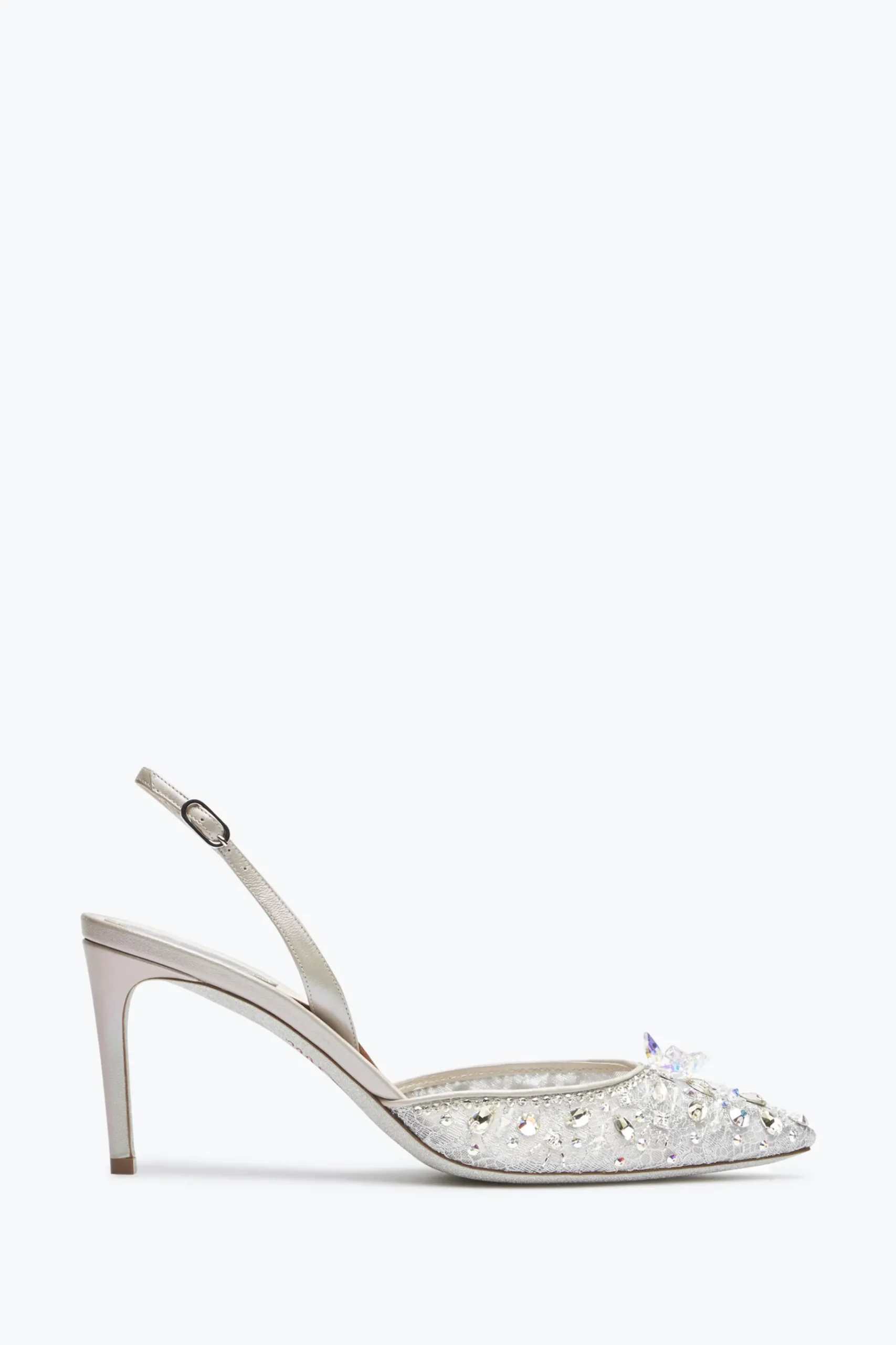 Slingback^Rene Caovilla Slingback Cinderella 75 Argento