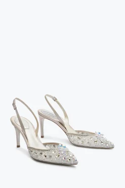 Slingback^Rene Caovilla Slingback Cinderella 75 Argento