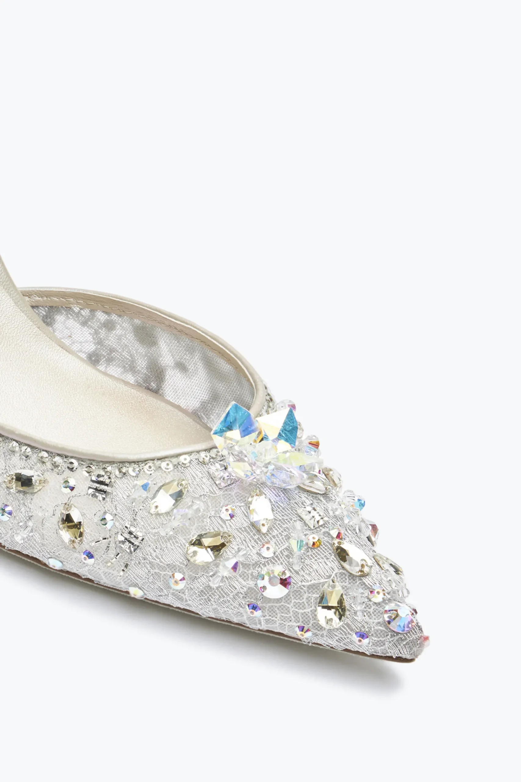 Slingback^Rene Caovilla Slingback Cinderella 75 Argento