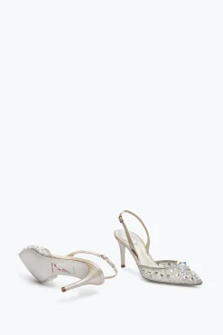 Slingback^Rene Caovilla Slingback Cinderella 75 Argento