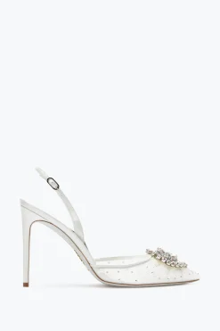 Slingback^Rene Caovilla Slingback Barbara Bianca 105 Bianco