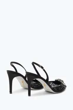 Slingback^Rene Caovilla Slingback Barbara Nera 80 Nero