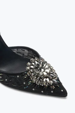 Slingback^Rene Caovilla Slingback Barbara Nera 80 Nero