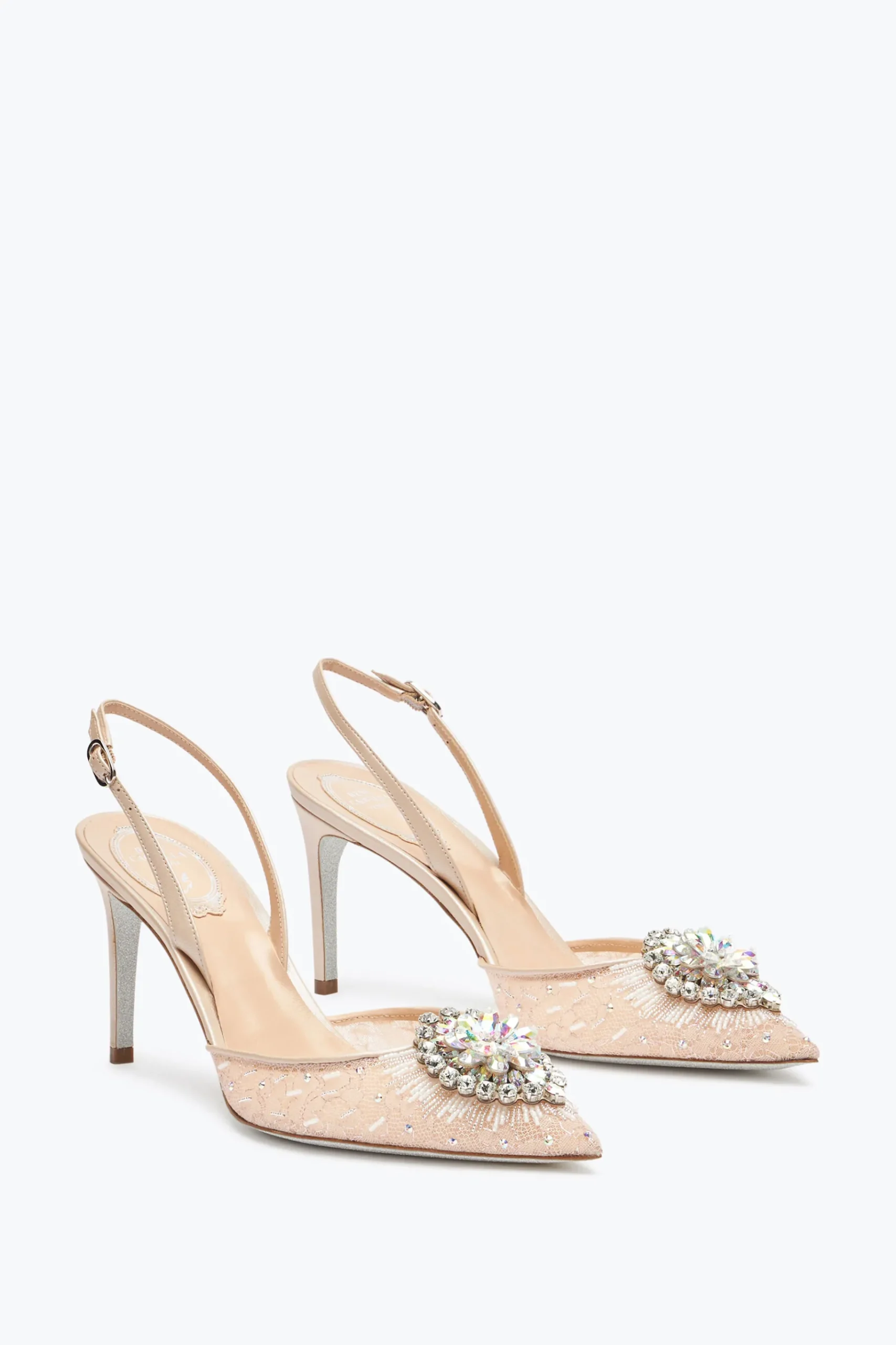 Slingback^Rene Caovilla Slingback Barbara Nude 80 Carne