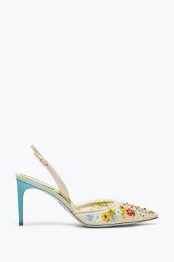 Slingback^Rene Caovilla SLINGBACK BLOOM 80 Multicolore