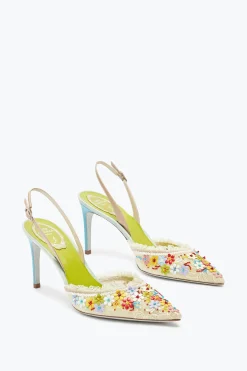 Slingback^Rene Caovilla SLINGBACK BLOOM 80 Multicolore