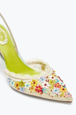 Slingback^Rene Caovilla SLINGBACK BLOOM 80 Multicolore