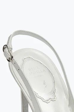 Slingback^Rene Caovilla Slingback Cinderella Bianca 80 Bianco