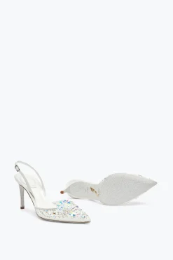 Slingback^Rene Caovilla Slingback Cinderella Bianca 80 Bianco
