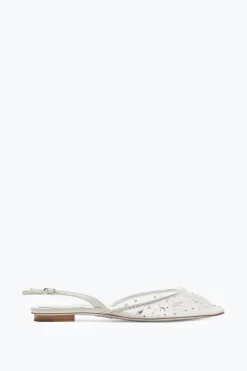 Collezione Sposa|Ballerine E Mocassini^Rene Caovilla Slingback Cinderella Bianca 10 Bianco