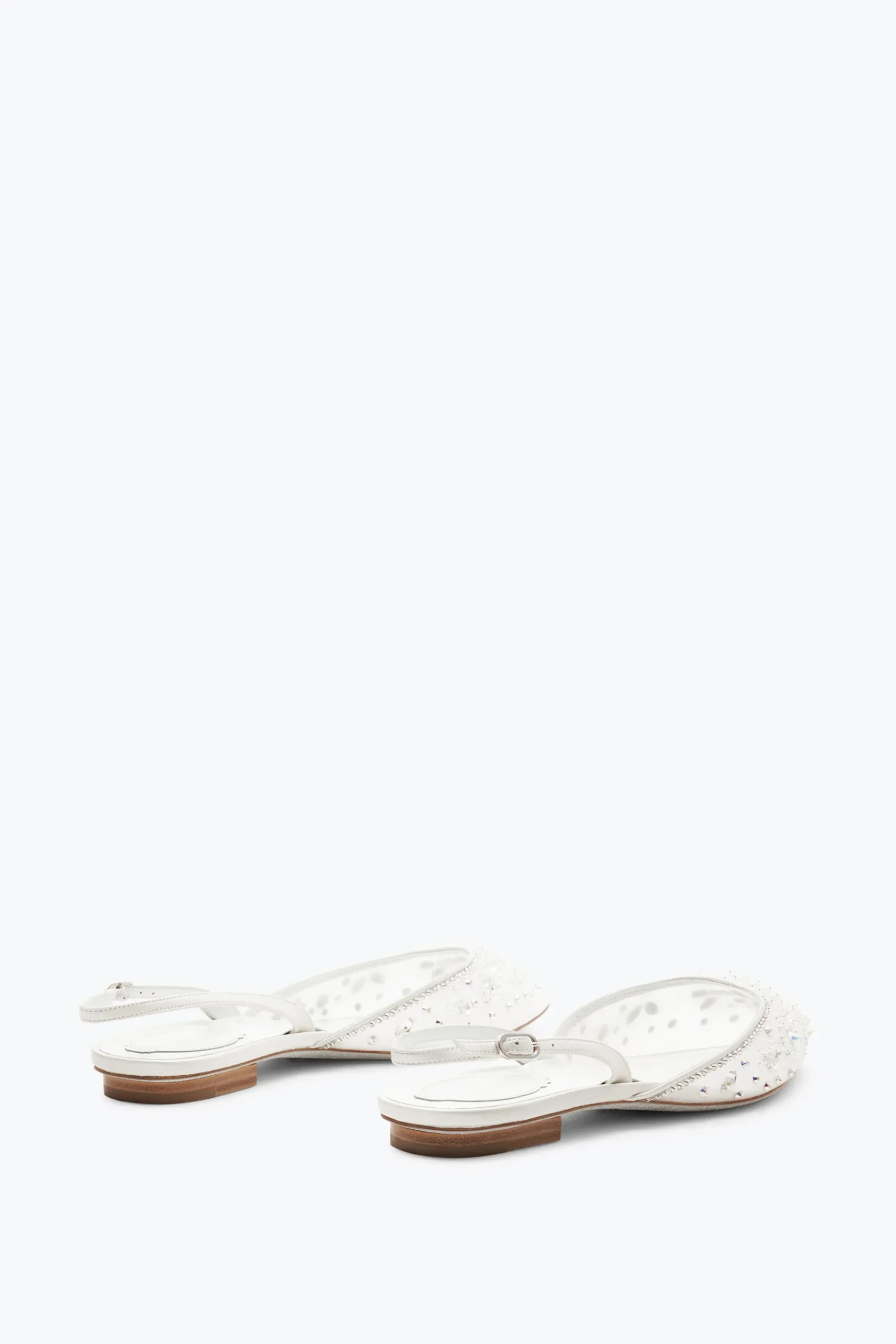 Collezione Sposa|Ballerine E Mocassini^Rene Caovilla Slingback Cinderella Bianca 10 Bianco