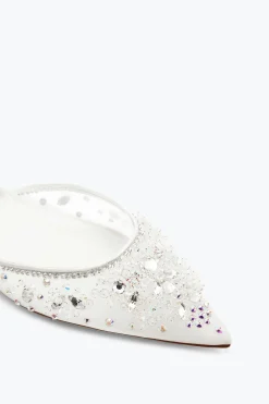 Collezione Sposa|Ballerine E Mocassini^Rene Caovilla Slingback Cinderella Bianca 10 Bianco