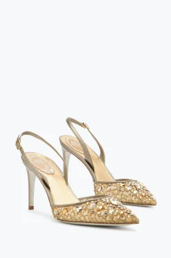 Slingback^Rene Caovilla Slingback Cinderella 80 Bronzo