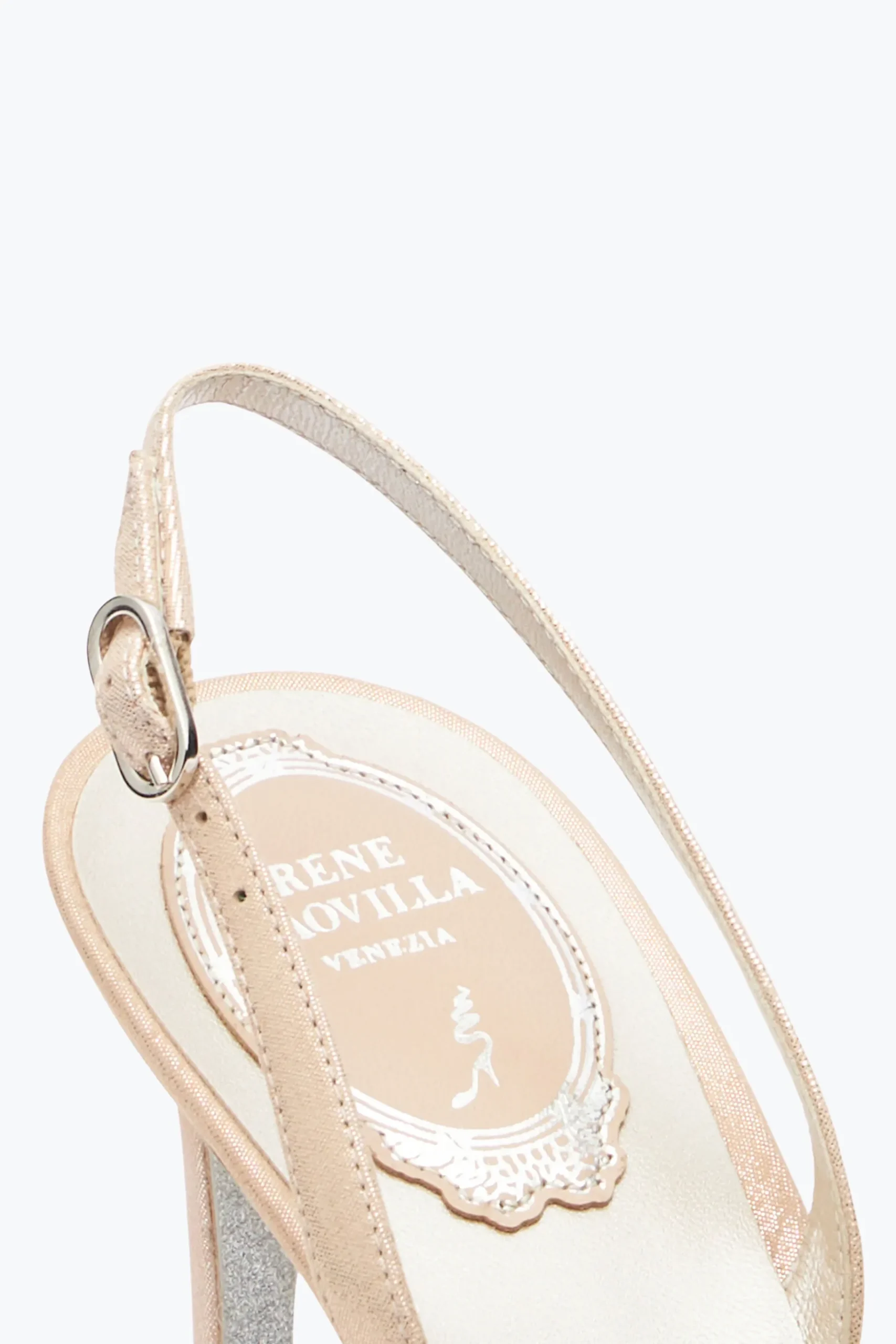 Per Le Invitate|Per Le Damigelle^Rene Caovilla Slingback Cinderella Con Cristalli 80 Miele