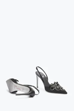 Icone|Slingback^Rene Caovilla Slingback Con Tacco Alto Veneziana Nero