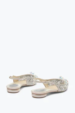 Slingback^Rene Caovilla Slingback Flat Grigie Cinderella Argento