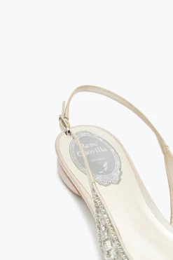 Slingback^Rene Caovilla Slingback Flat Grigie Cinderella Argento
