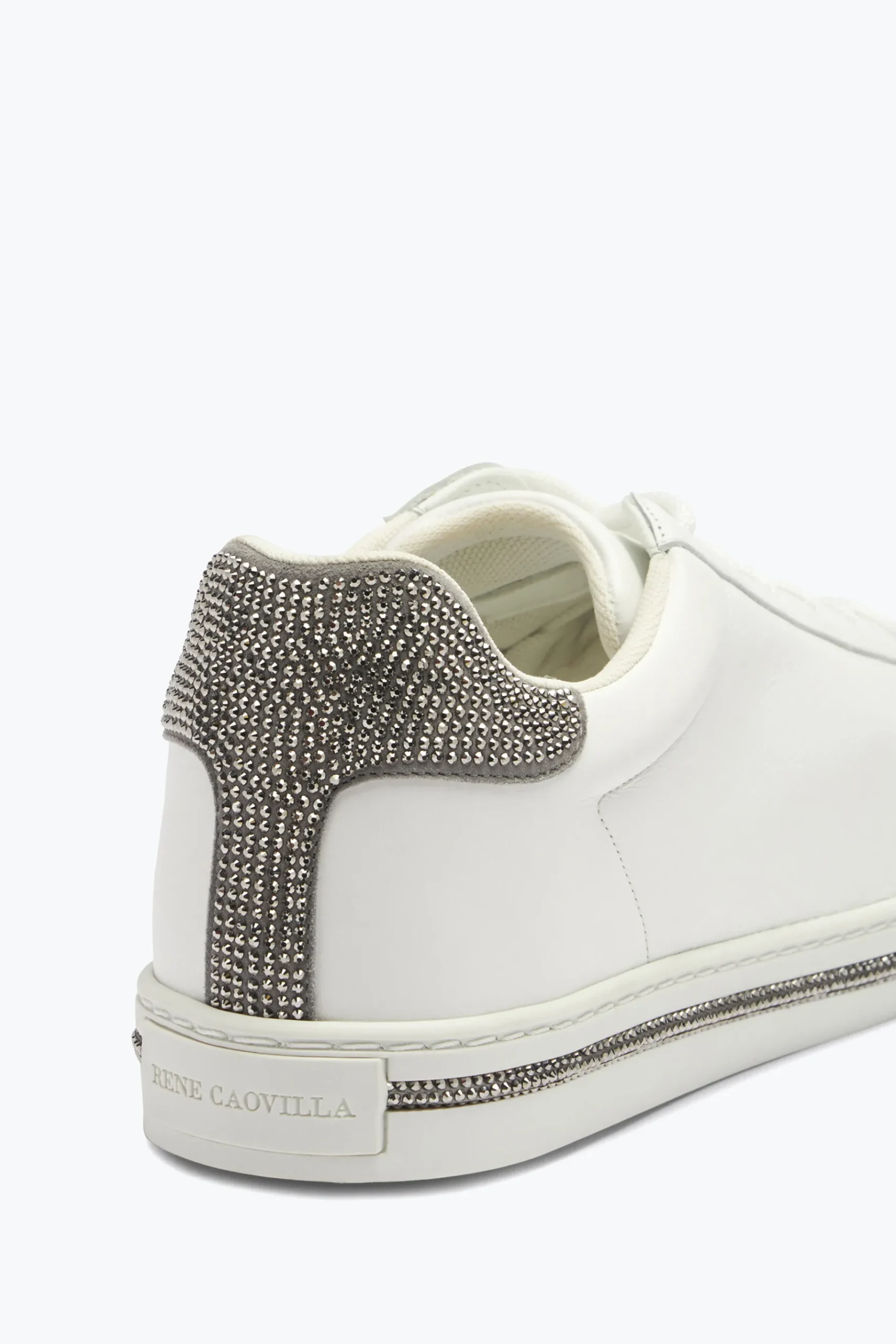 Sneaker^Rene Caovilla Sneaker Xtra Argento Con Cristalli 15 Bianco