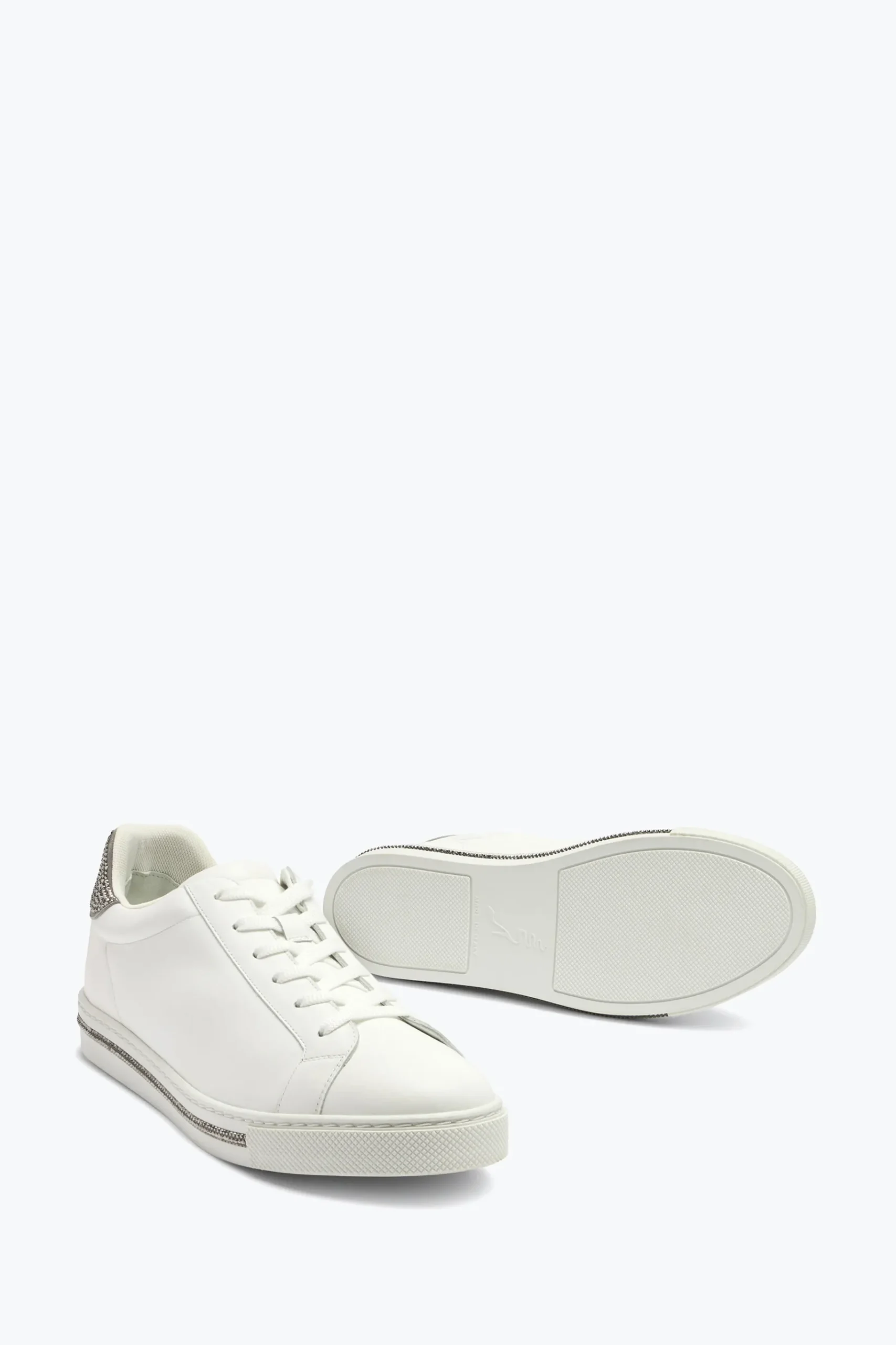 Sneaker^Rene Caovilla Sneaker Xtra Argento Con Cristalli 15 Bianco
