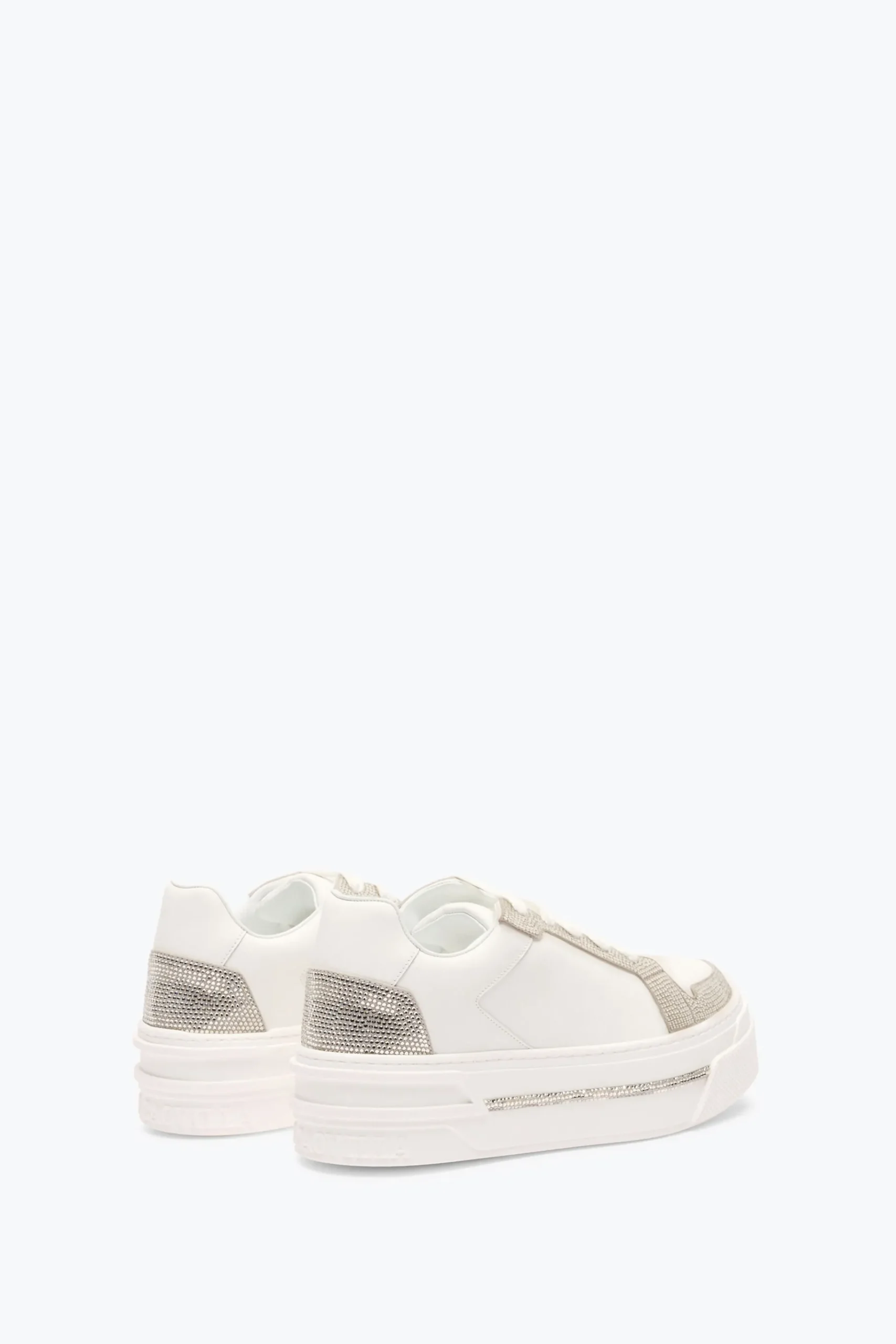 Sneaker^Rene Caovilla SNEAKER XTRA BIANCO- CON CRISTALLI 50 Argento