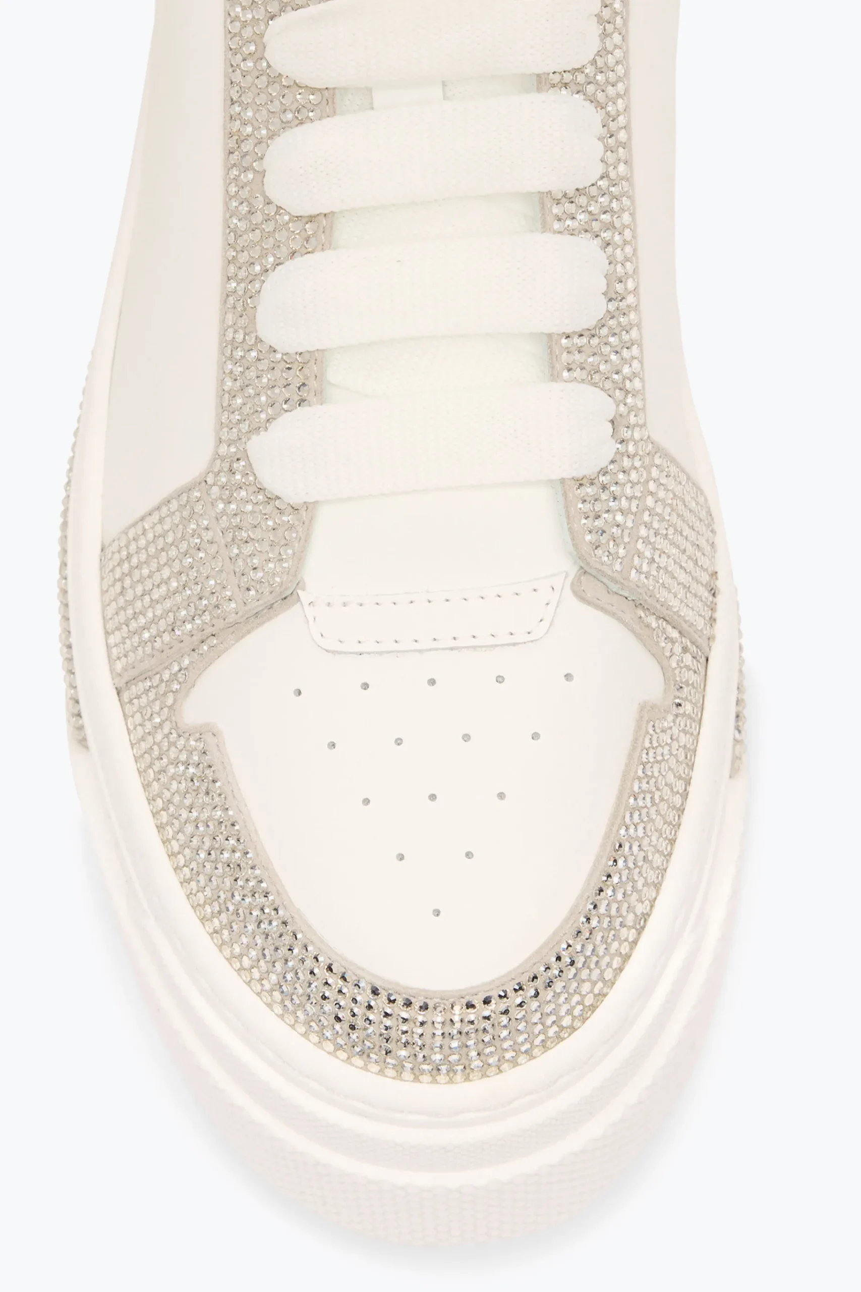 Sneaker^Rene Caovilla SNEAKER XTRA BIANCO- CON CRISTALLI 50 Argento