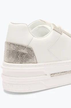 Sneaker^Rene Caovilla SNEAKER XTRA BIANCO- CON CRISTALLI 50 Argento