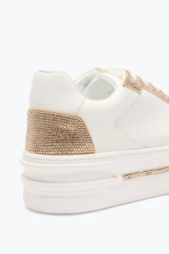 Sneaker^Rene Caovilla SNEAKER XTRA BIANCO- CON CRISTALLI 50 Oro