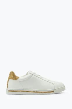 Sneaker^Rene Caovilla Sneaker Xtra -Oro Con Cristalli 15 Bianco