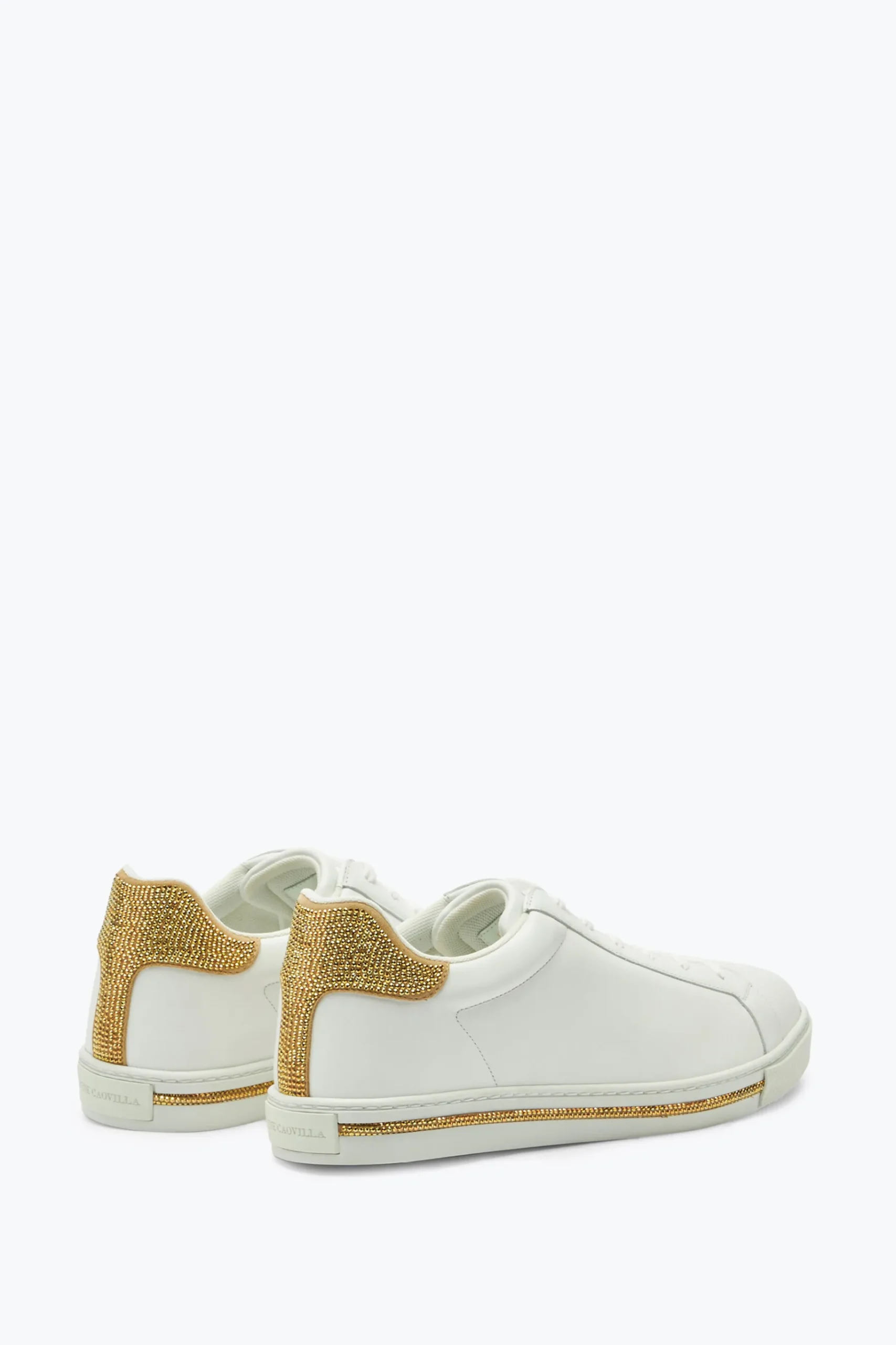 Sneaker^Rene Caovilla Sneaker Xtra -Oro Con Cristalli 15 Bianco
