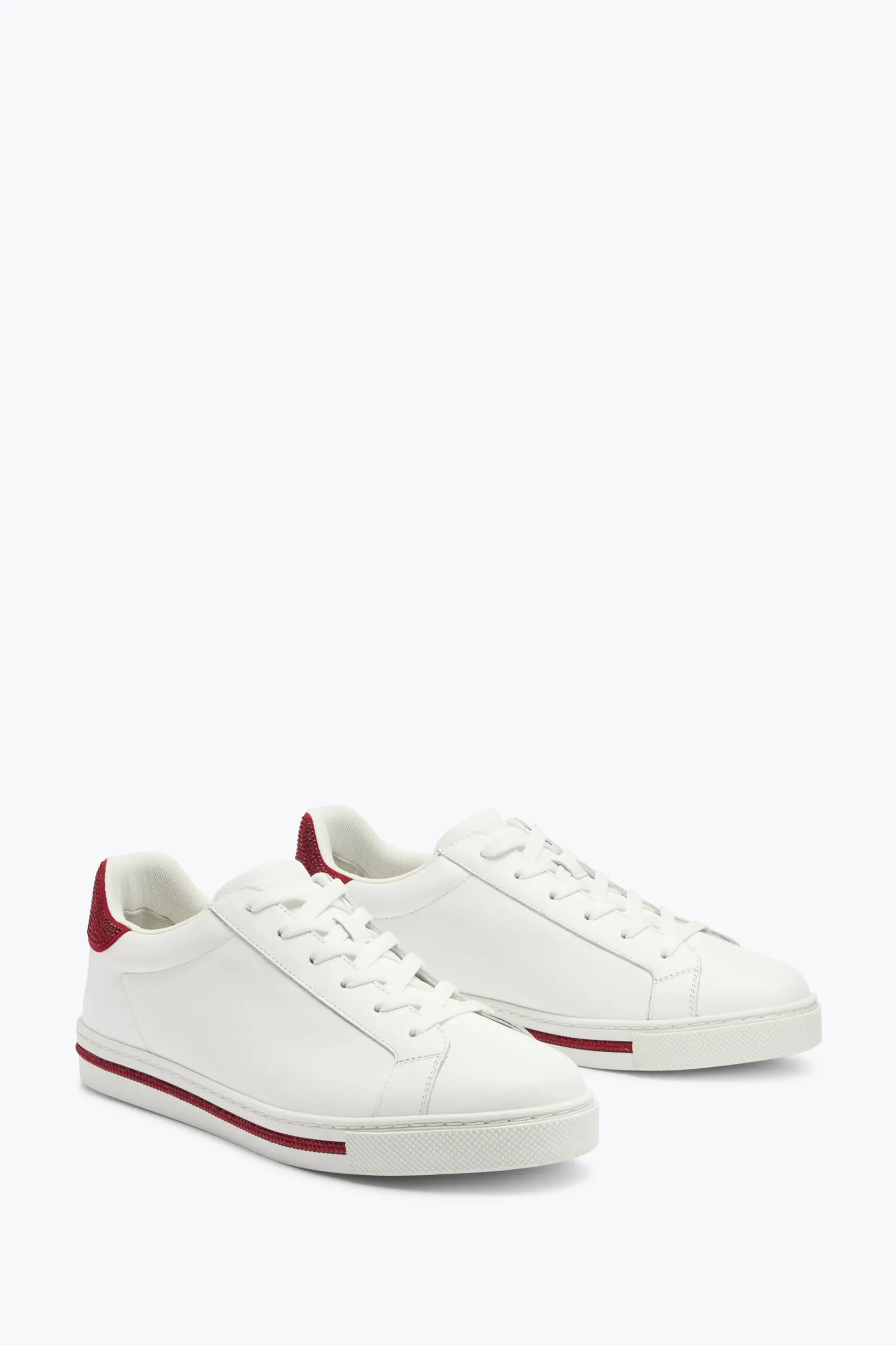 Sneaker^Rene Caovilla Sneaker Xtra -Rosso Con Cristalli 15 Bianco