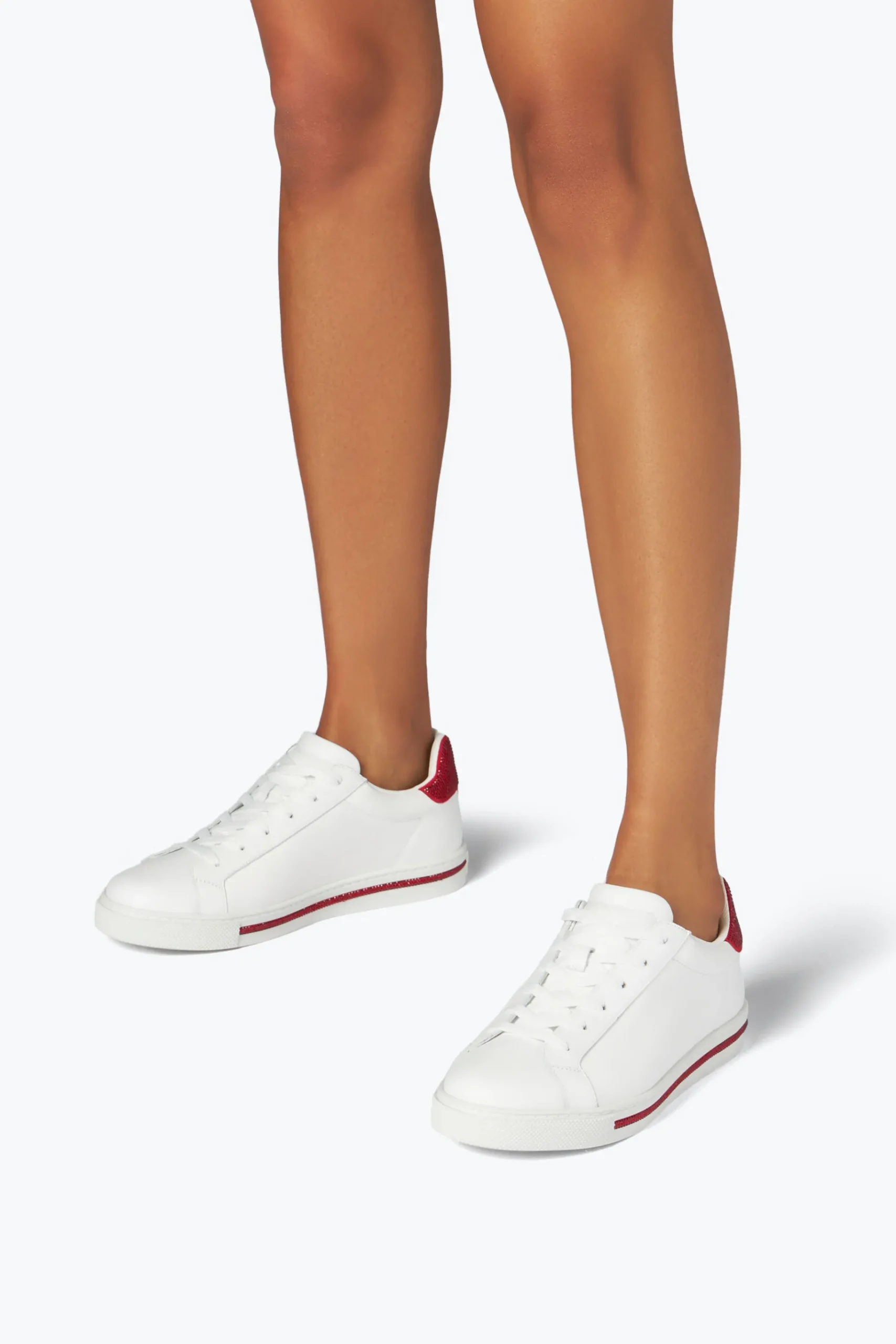 Sneaker^Rene Caovilla Sneaker Xtra -Rosso Con Cristalli 15 Bianco