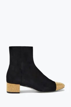 Stivali^Rene Caovilla Stivaletto Bonnie E Oro 40 Nero